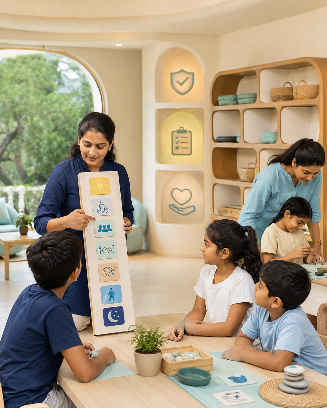 Child developing attention and focus skills